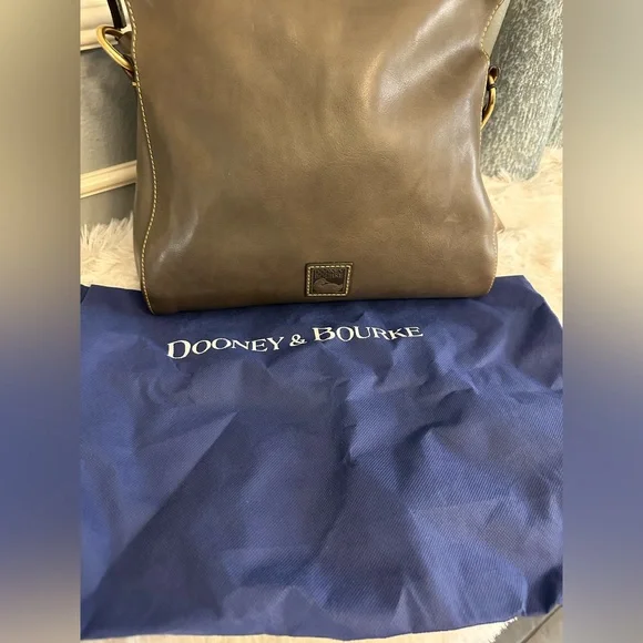 NEW Dooney & Bourke Florentine Laurel Hobo Bag in Charcoal - Picture 12 of 12